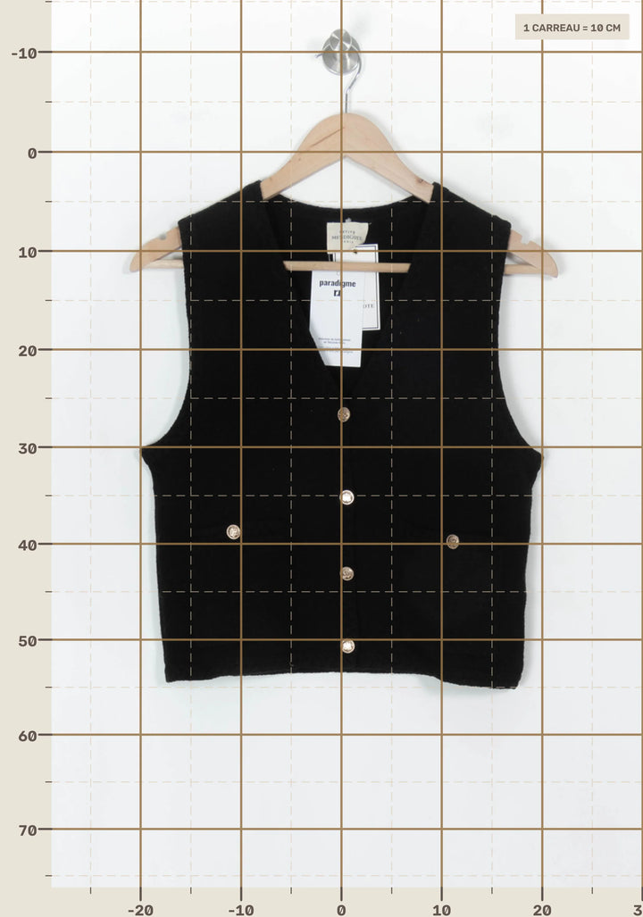 Gilet Noir - Taille S/36 de la marque Petite Mendigote | PARAD119495 - Vendu par Paradigme - Image 4