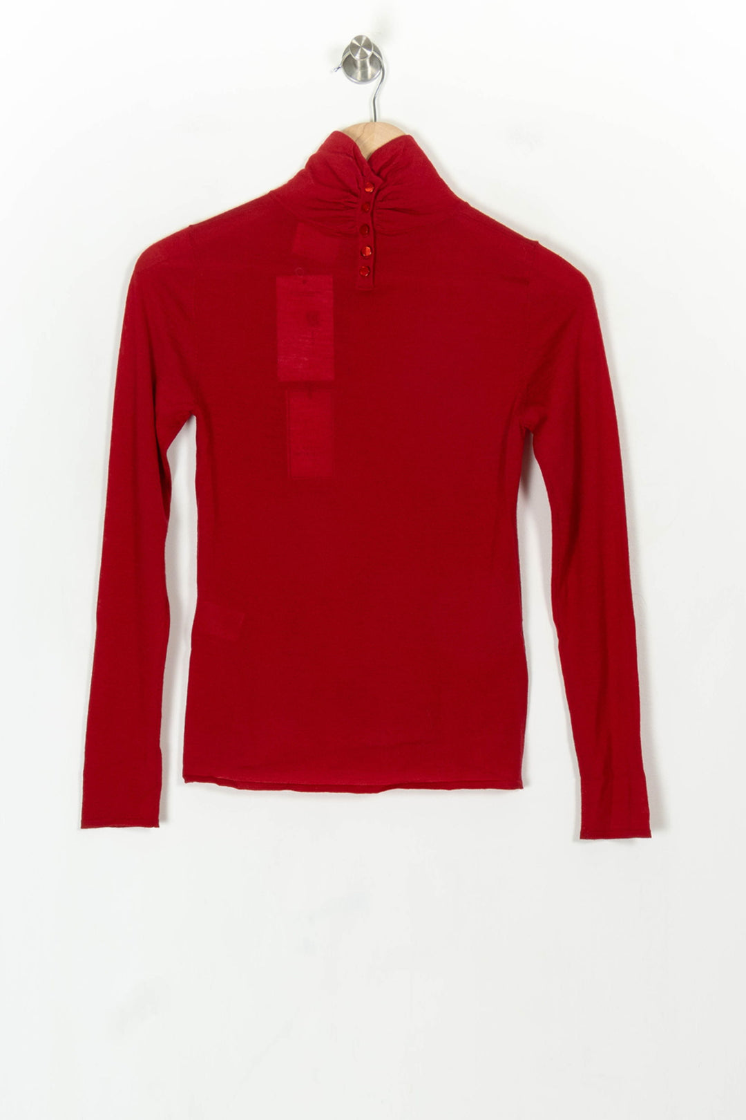 Pull Col Roulé Rouge - Taille S/36 de la marque Petite Mendigote | PARAD119497 - Vendu par Paradigme - Image 5