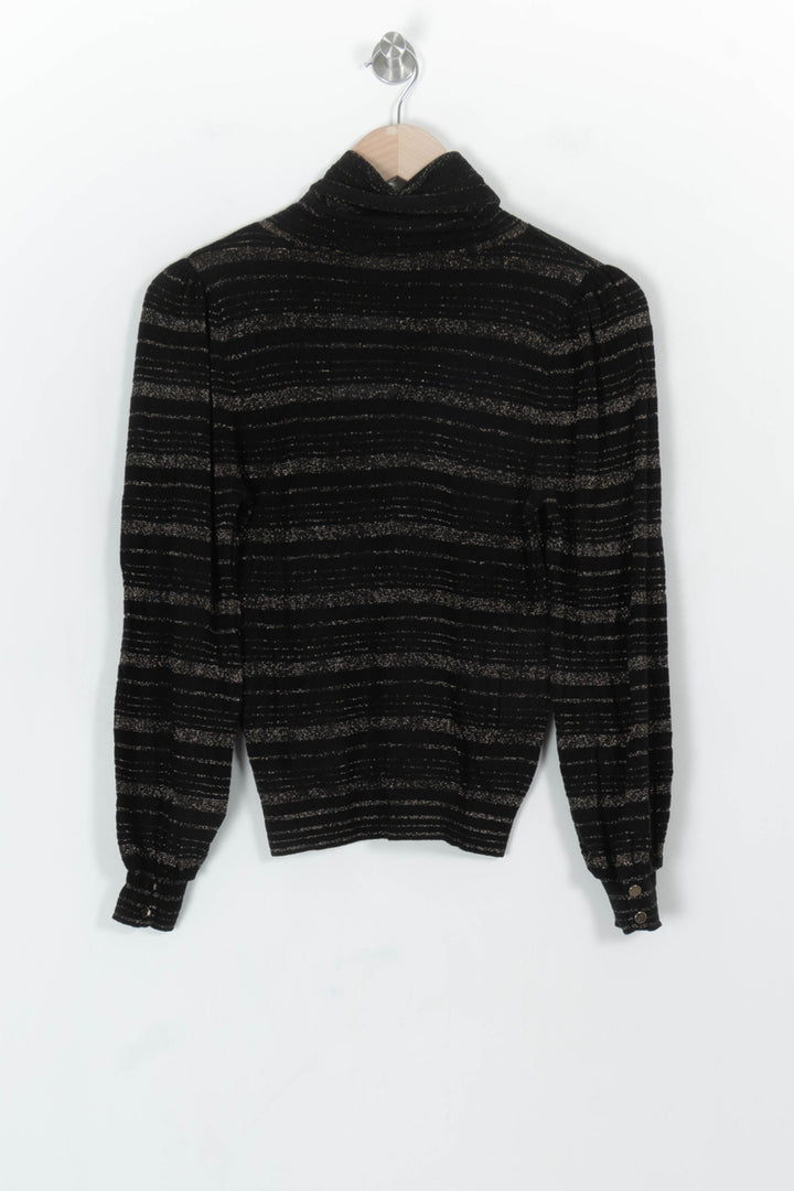 Pull Noir et Doré - Taille M/38 de la marque Petite Mendigote | PARAD119498 - Vendu par Paradigme - Image 5
