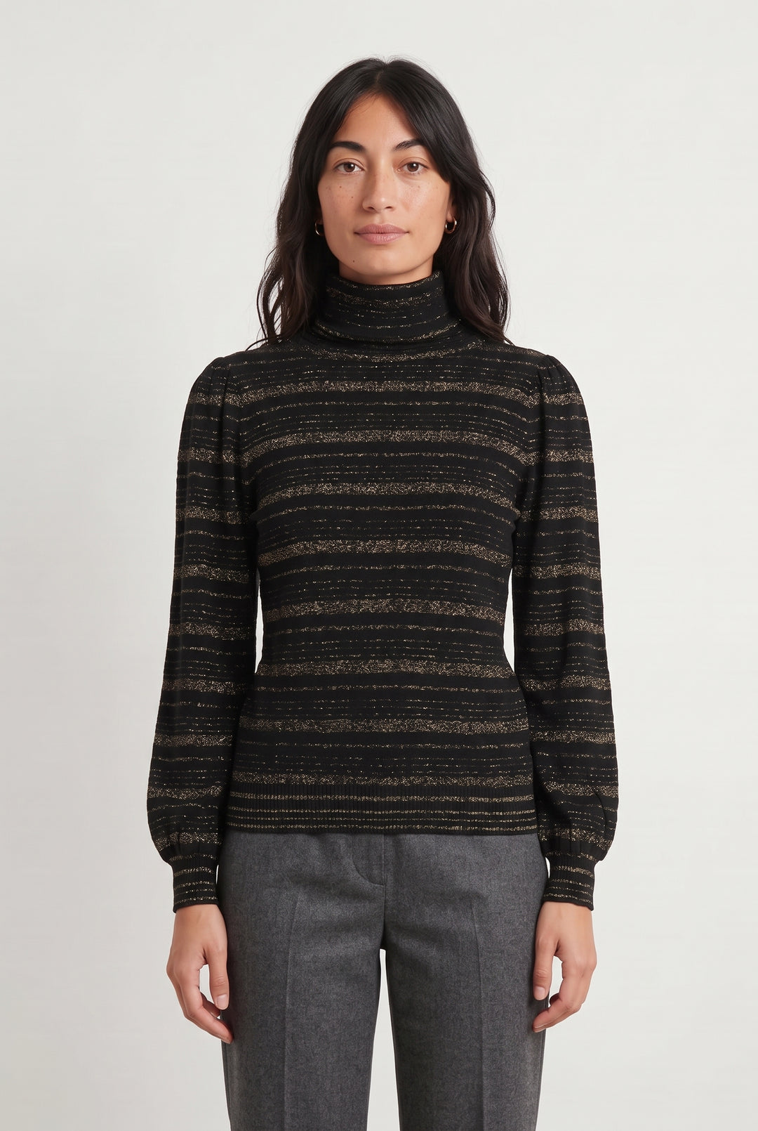 Pull Noir et Doré - Taille M/38 de la marque Petite Mendigote | PARAD119498 - Vendu par Paradigme - Image 1