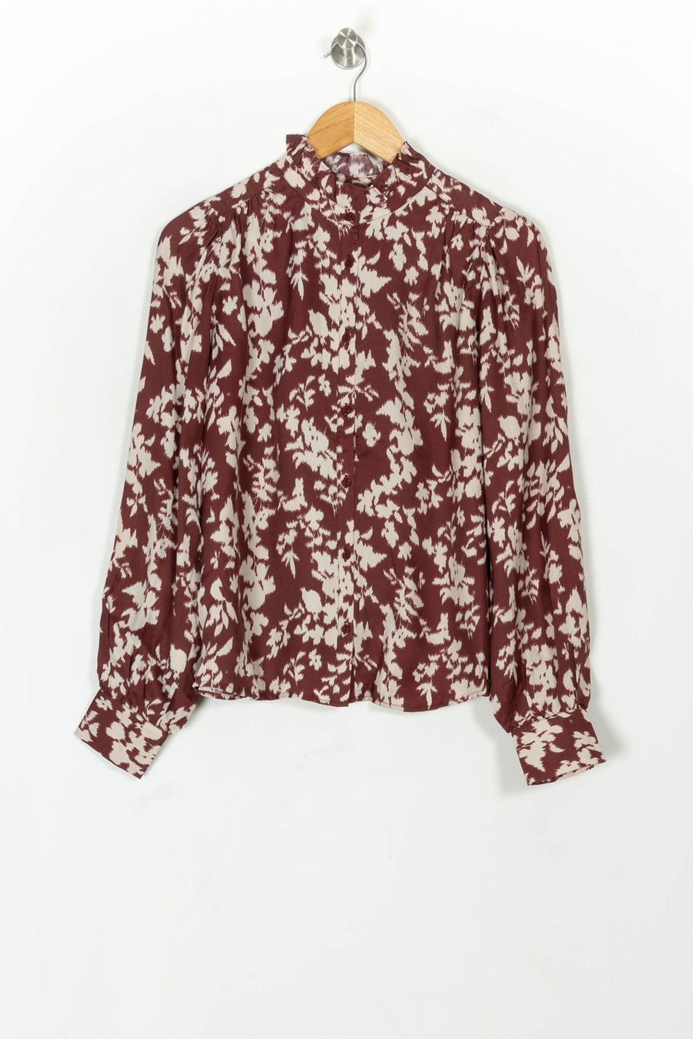 Blouse Bordeau et Blanche - Taille S/36 de la marque Petite Mendigote | PARAD119500 - Vendu par Paradigme - Image 2