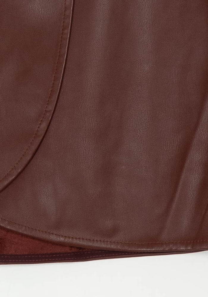 Jupe Portefeuille Bordeaux - Taille XXL/44 de la marque Petite Mendigote | PARAD119508 - Vendu par Paradigme - Image 3