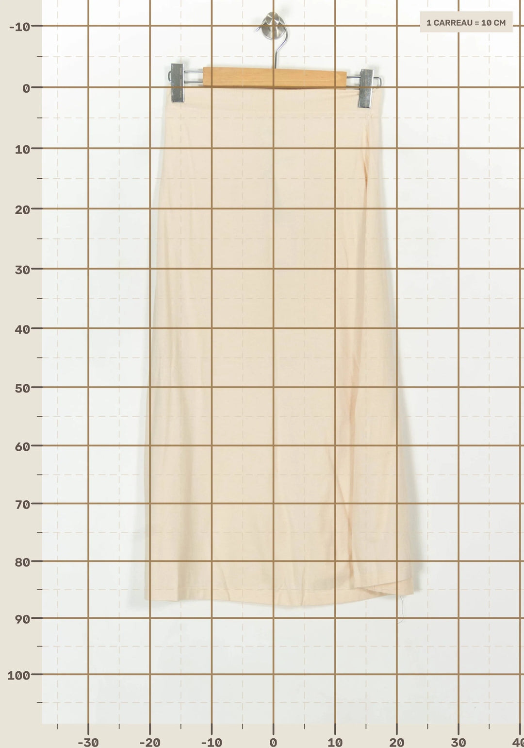 Jupe Midi Beige - Taille S/36 de la marque Petite Mendigote | PARAD119510 - Vendu par Paradigme - Image 4
