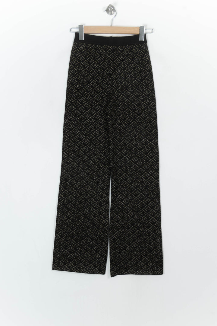 Pantalon Large Noir et Beige - Taille XS/34 de la marque Petite Mendigote | PARAD119514 - Vendu par Paradigme - Image 5