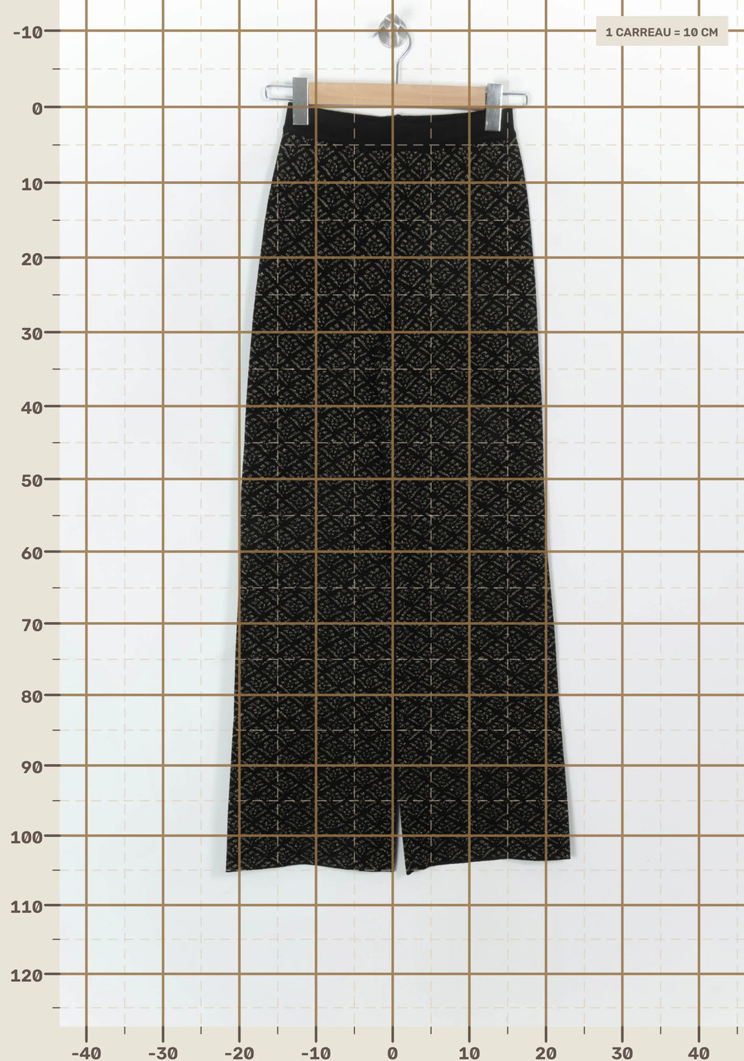 Pantalon Large Noir et Beige - Taille XS/34 de la marque Petite Mendigote | PARAD119514 - Vendu par Paradigme - Image 4