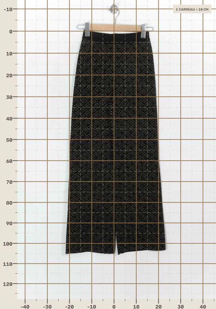 Pantalon Large Noir et Beige - Taille XS/34 de la marque Petite Mendigote | PARAD119514 - Vendu par Paradigme - Image 4