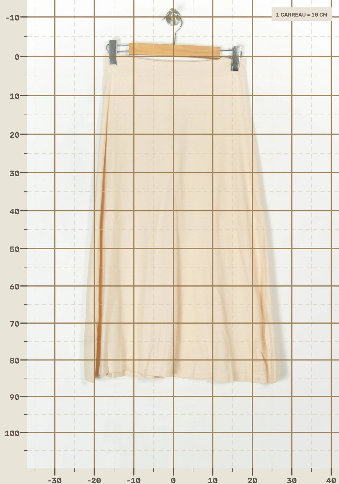 Jupe Longue Beige - Taille M/38 de la marque Petite Mendigote | PARAD119517 - Vendu par Paradigme - Image 4