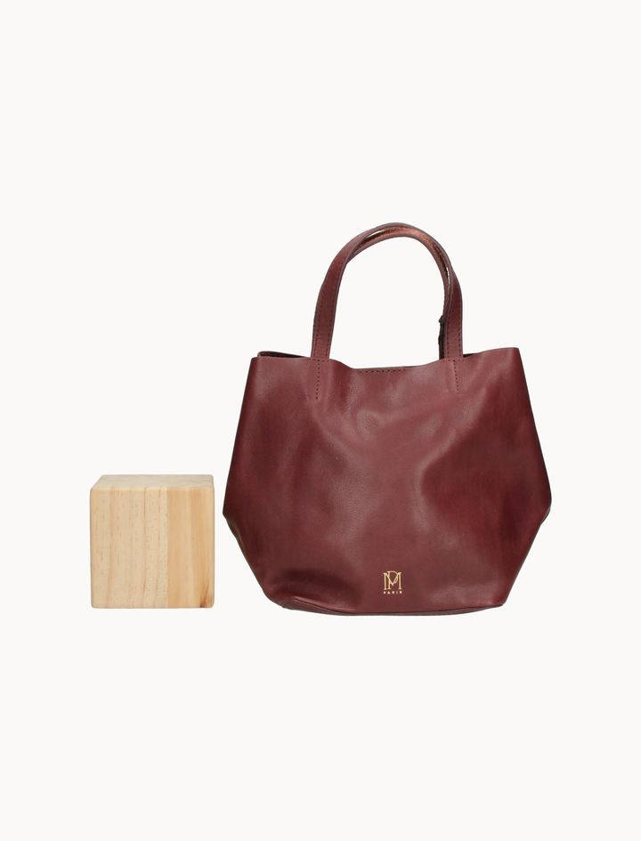 Sac Cabas Bordeaux - Taille T.U. de la marque Petite Mendigote | PARAD119521 - Vendu par Paradigme - Image 3