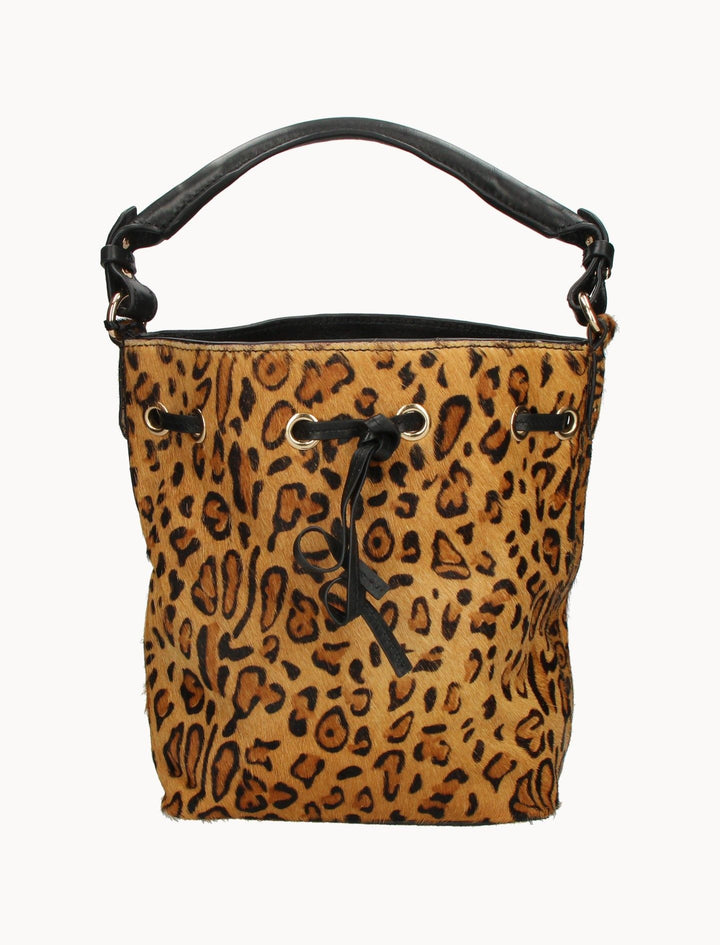 Sac Seau Léopard et Noir - Taille T.U. de la marque Petite Mendigote | PARAD119528 - Vendu par Paradigme - Image 1