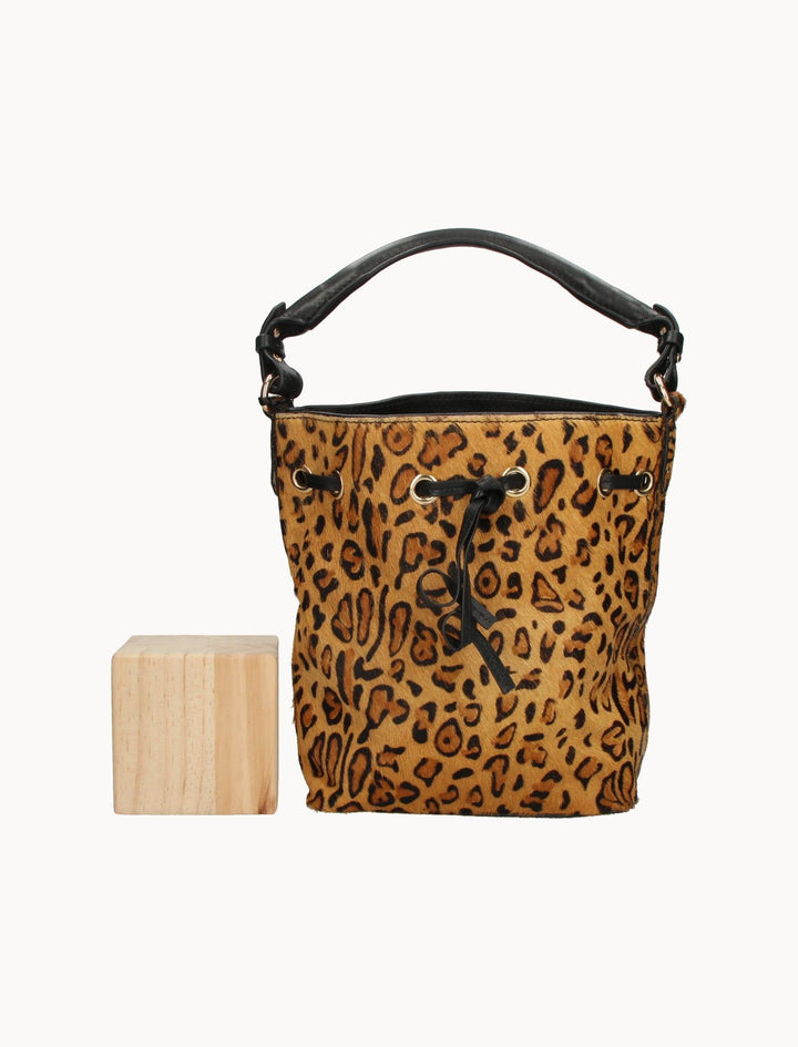 Sac Seau Léopard et Noir - Taille T.U. de la marque Petite Mendigote | PARAD119528 - Vendu par Paradigme - Image 3