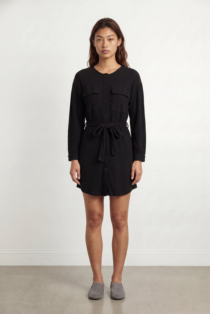Robe Chemise Noire - Taille S/36 de la marque SAAJ | PARAD119530 - Vendu par Paradigme - Image 1