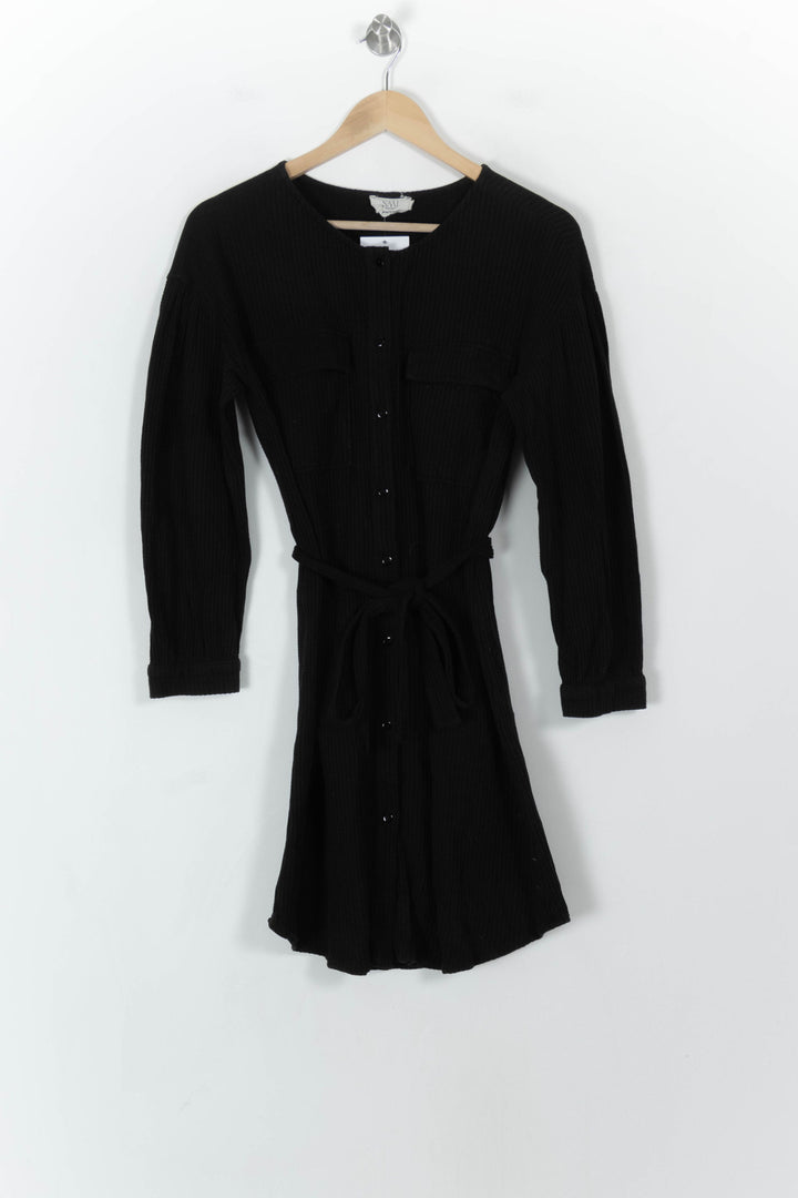 Robe Chemise Noire - Taille S/36 de la marque SAAJ | PARAD119530 - Vendu par Paradigme - Image 2