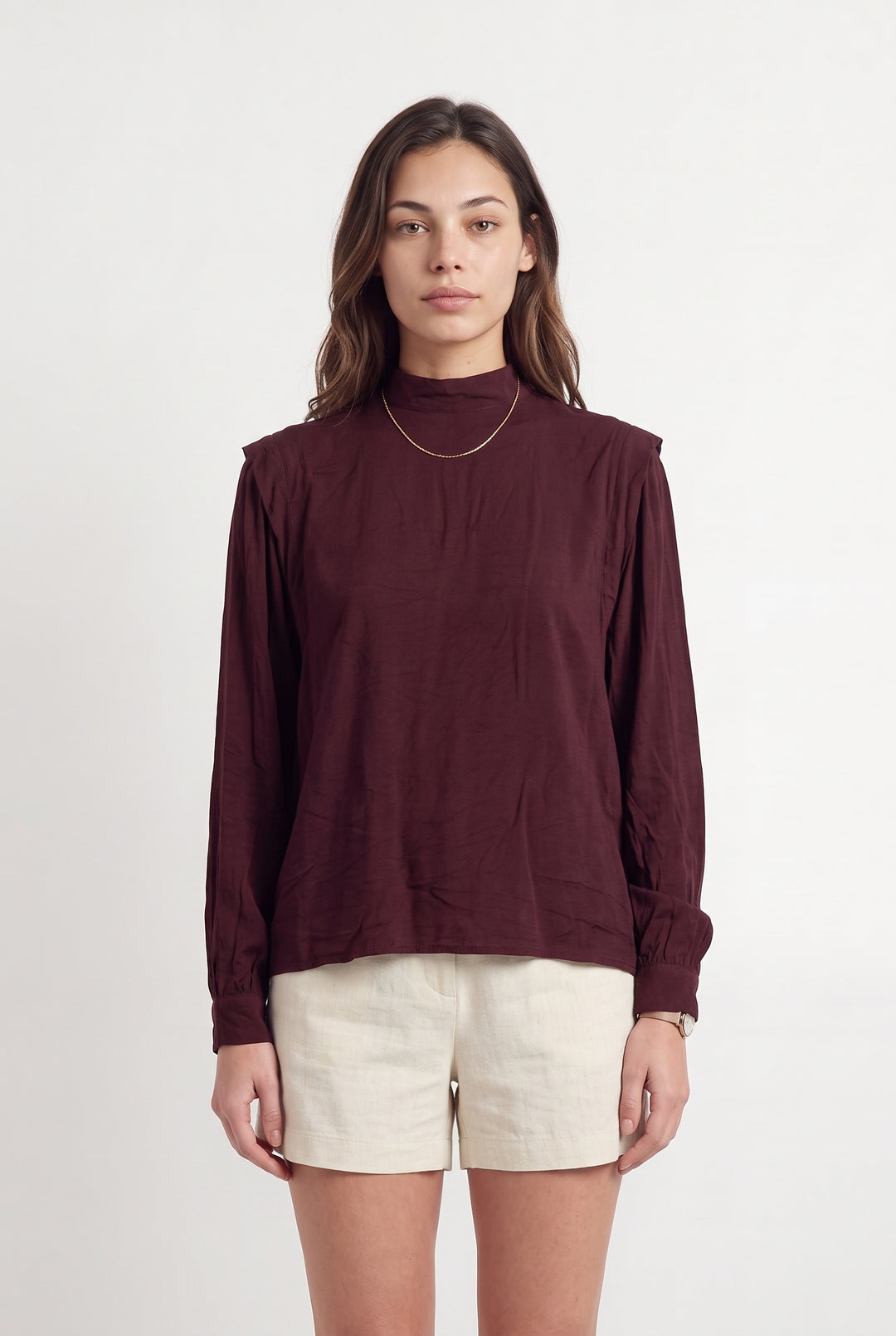 Blouse Bordeaux - Taille XS/34 de la marque Modetrotter | PARAD119531 - Vendu par Paradigme - Image 1