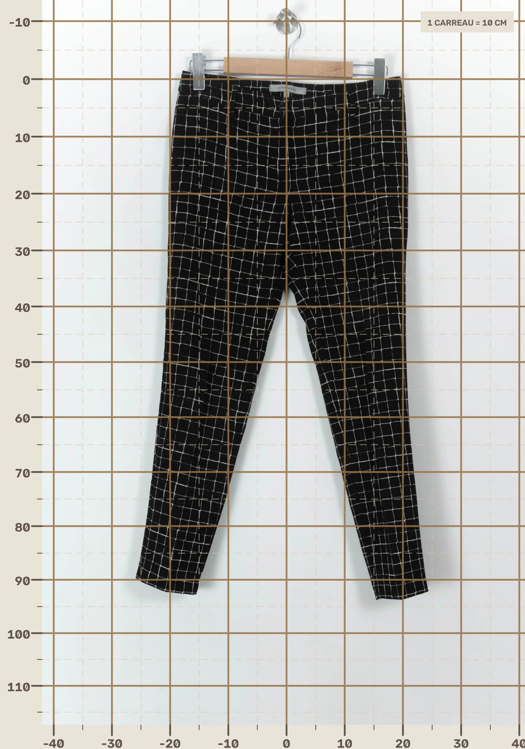 Pantalon Noir et Blanc - Taille M/38 de la marque La Fée Maraboutée | PARAD119538 - Vendu par Paradigme - Image 4