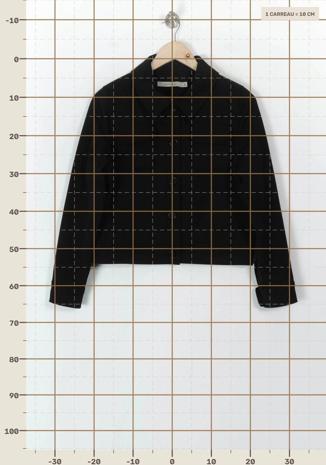 Veste Noire - Taille M/38 de la marque La Fée Maraboutée | PARAD119543 - Vendu par Paradigme - Image 4