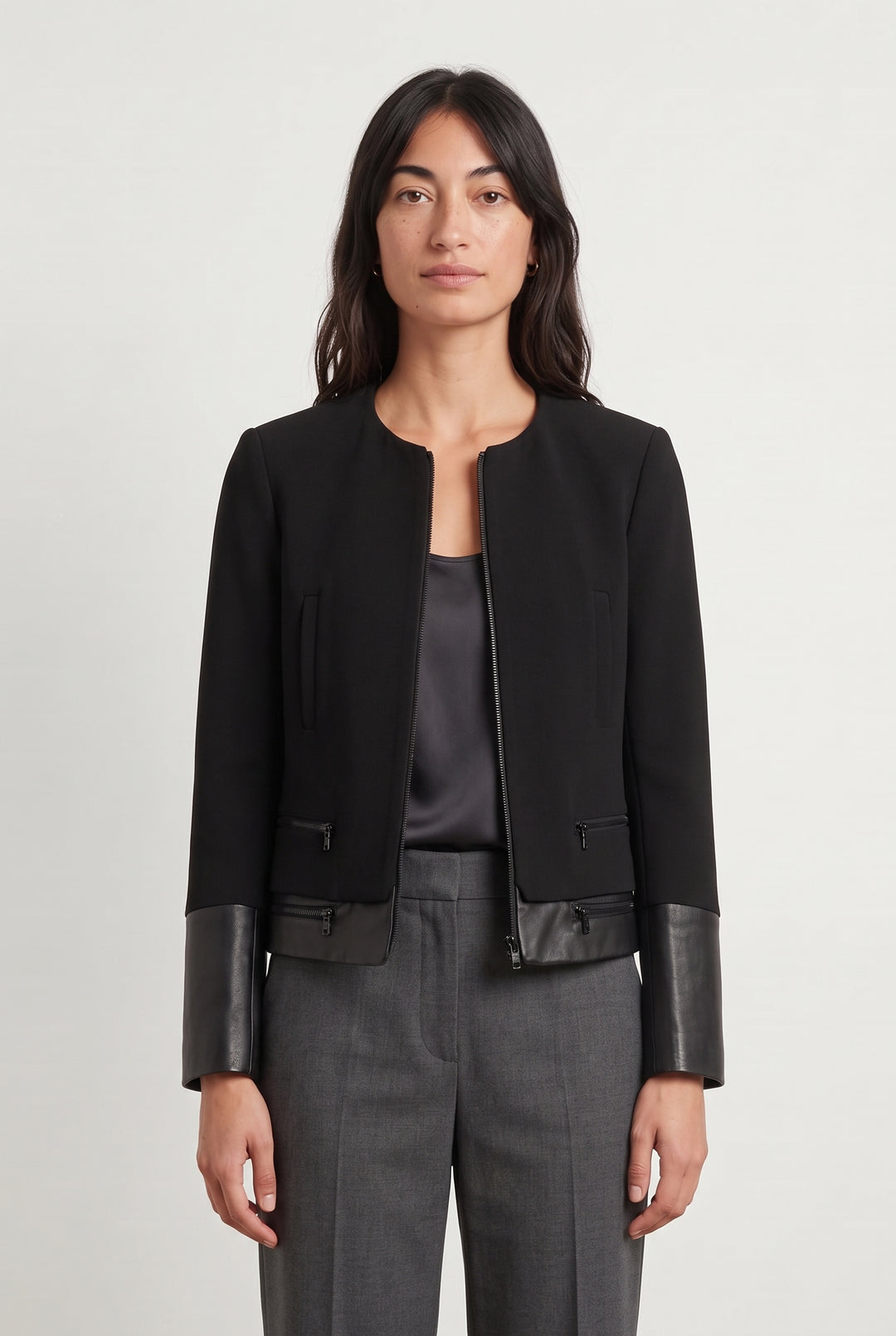 Veste Noire - Taille M/38 de la marque Sandro | PARAD119544 - Vendu par Paradigme - Image 1