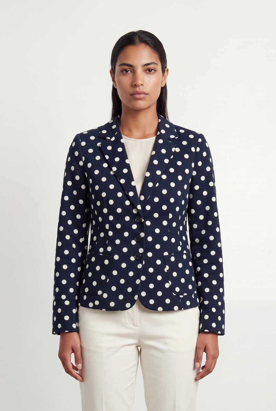Blazer Bleu et Blanc - Taille L/40 de la marque La Fée Maraboutée | PARAD119546 - Vendu par Paradigme - Image 1