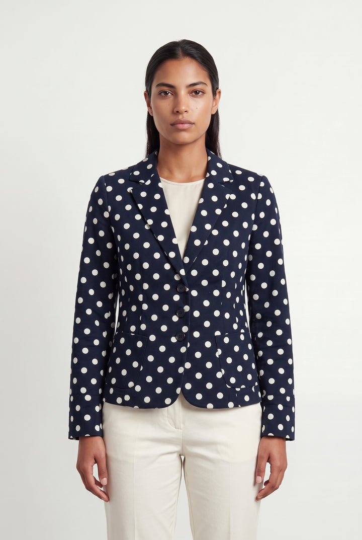Blazer Bleu et Blanc - Taille L/40 de la marque La Fée Maraboutée | PARAD119546 - Vendu par Paradigme - Image 1