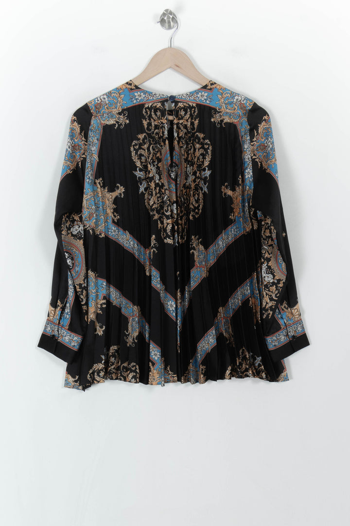 Blouse Noire et Bleue - Taille M/38 de la marque Sandro | PARAD119547 - Vendu par Paradigme - Image 5
