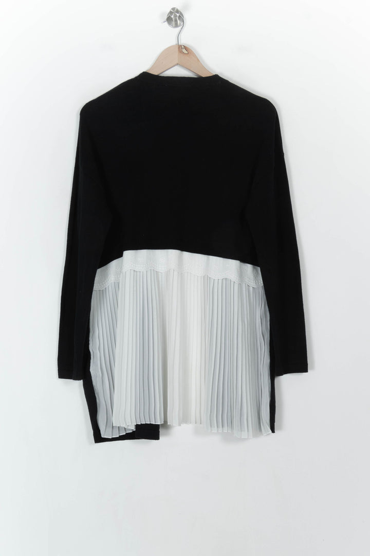 Cardigan Noir et Blanc - Taille S/36 de la marque Sandro | PARAD119548 - Vendu par Paradigme - Image 5