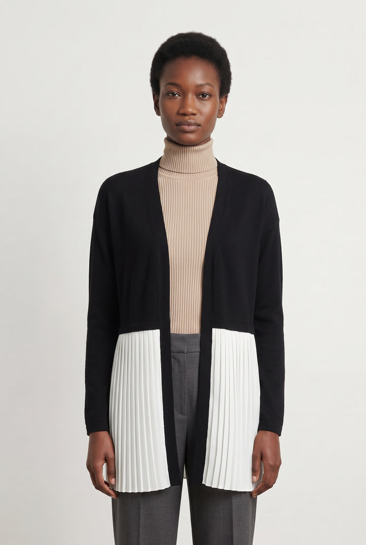 Cardigan Noir et Blanc - Taille S/36 de la marque Sandro | PARAD119548 - Vendu par Paradigme - Image 1