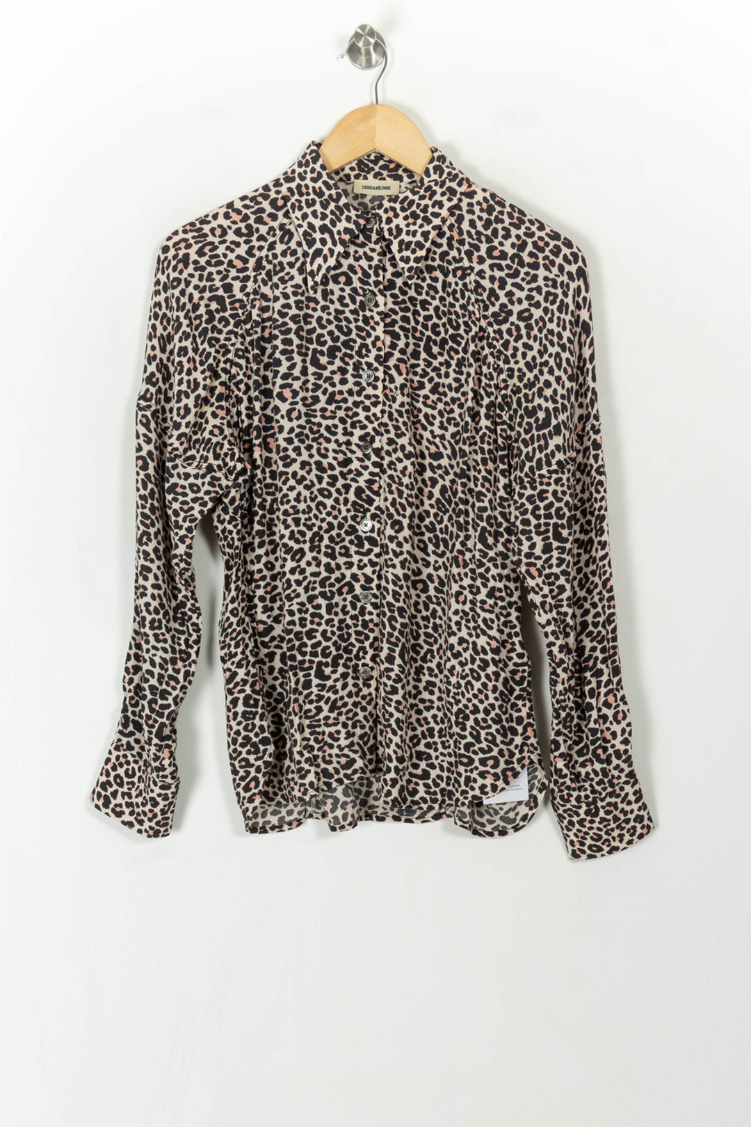 Chemise Léopard Beige et Noir - Taille S/36 de la marque Zadig&amp;Voltaire | PARAD119555 - Vendu par Paradigme - Image 2