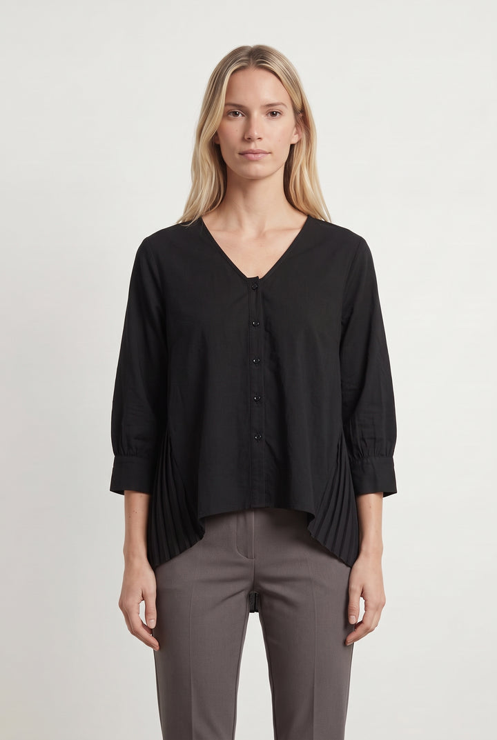 Blouse Noire - Taille S/36 de la marque La Fée Maraboutée | PARAD119556 - Vendu par Paradigme - Image 1