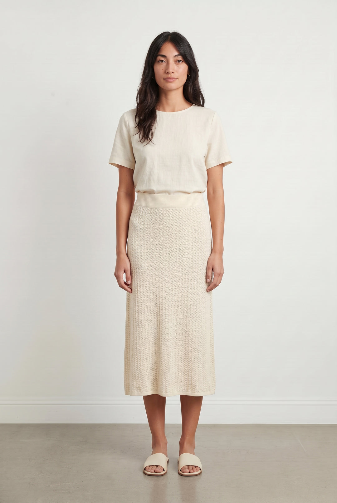 Jupe Longue Beige - Taille S/36 de la marque Petite Mendigote | PARAD119560 - Vendu par Paradigme - Image 1