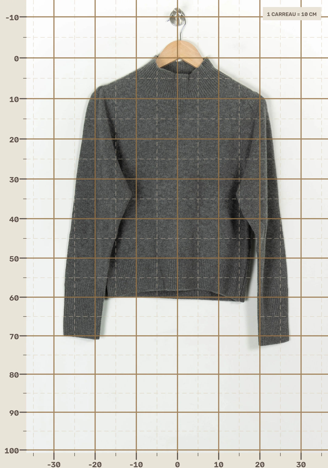 Pull Gris - Taille L/40 de la marque Petite Mendigote | PARAD119570 - Vendu par Paradigme - Image 4