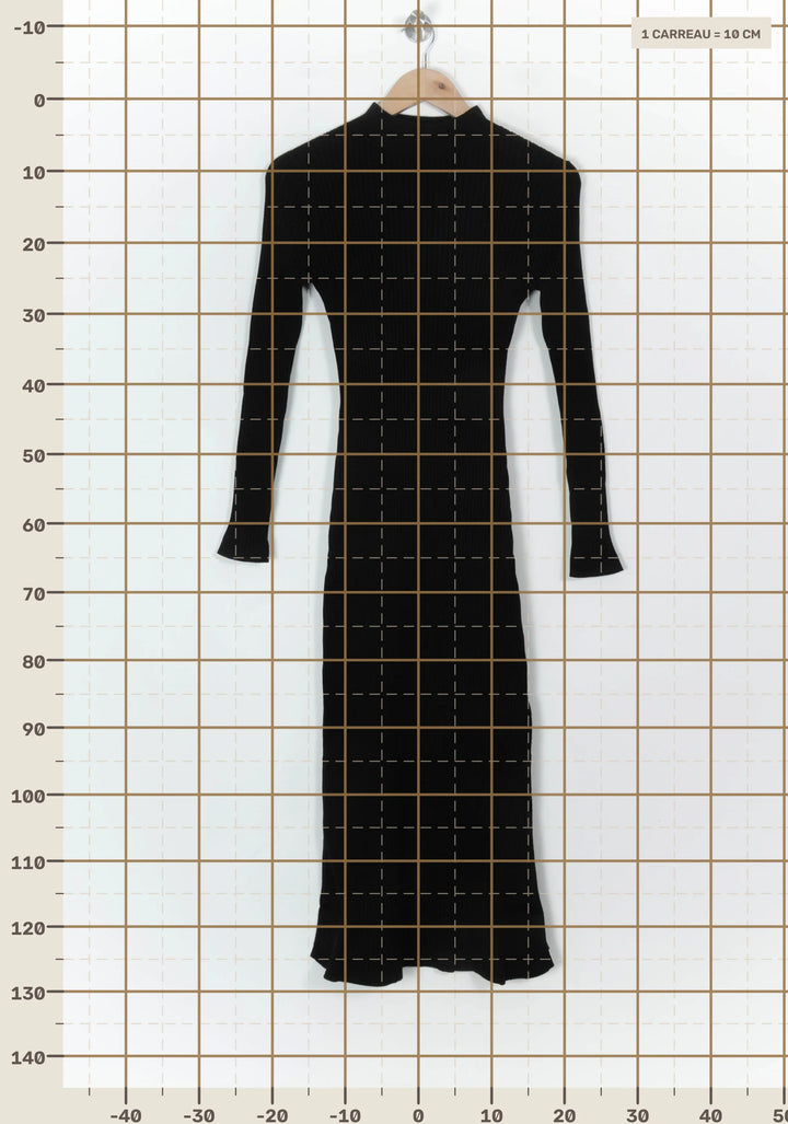 Robe Longue Noire - Taille M/38 de la marque Petite Mendigote | PARAD119578 - Vendu par Paradigme - Image 4