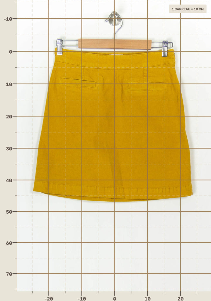 Jupe Jaune - Taille L/40 de la marque Petite Mendigote | PARAD119580 - Vendu par Paradigme - Image 4