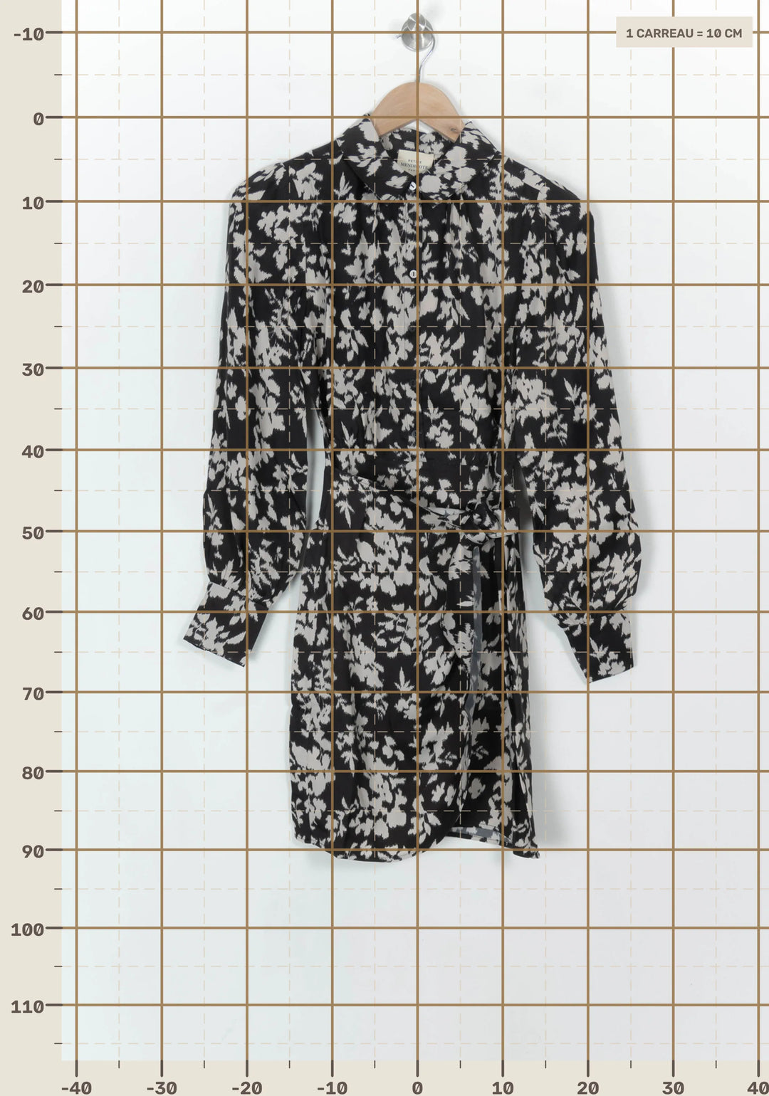 Robe Noire et Blanche - Taille XS/34 de la marque Petite Mendigote | PARAD119584 - Vendu par Paradigme - Image 4