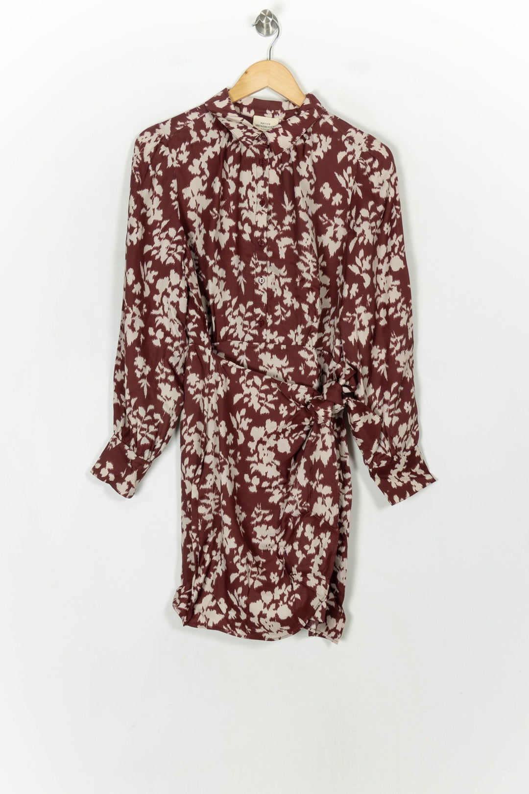 Robe Marron et Blanche - Taille L/40 de la marque Petite Mendigote | PARAD119585 - Vendu par Paradigme - Image 2