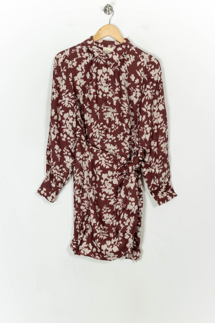 Robe Marron et Blanche - Taille L/40 de la marque Petite Mendigote | PARAD119585 - Vendu par Paradigme - Image 2