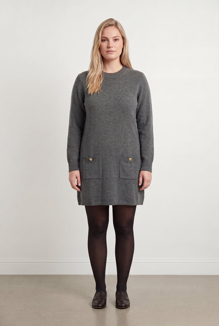 Robe Pull Grise - Taille XXL/44 de la marque Petite Mendigote | PARAD119591 - Vendu par Paradigme - Image 1