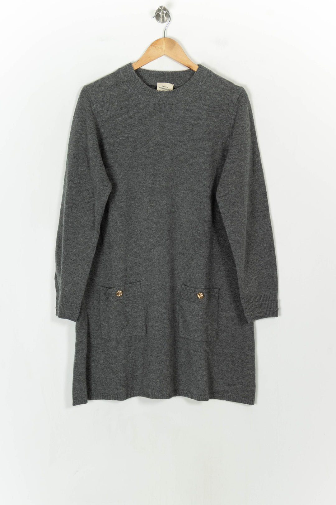 Robe Pull Grise - Taille XXL/44 de la marque Petite Mendigote | PARAD119591 - Vendu par Paradigme - Image 2