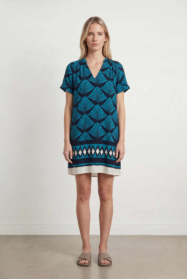 Robe Bleu et Noir - Taille M/38 de la marque La Fée Maraboutée | PARAD119594 - Vendu par Paradigme - Image 1