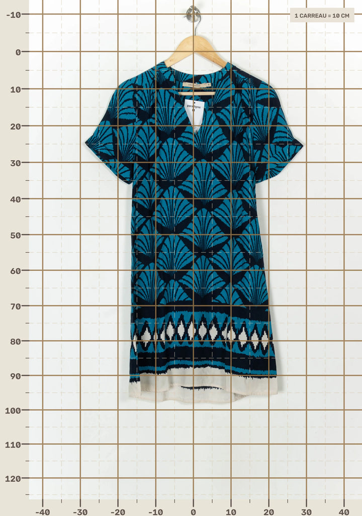 Robe Bleu et Noir - Taille M/38 de la marque La Fée Maraboutée | PARAD119594 - Vendu par Paradigme - Image 4
