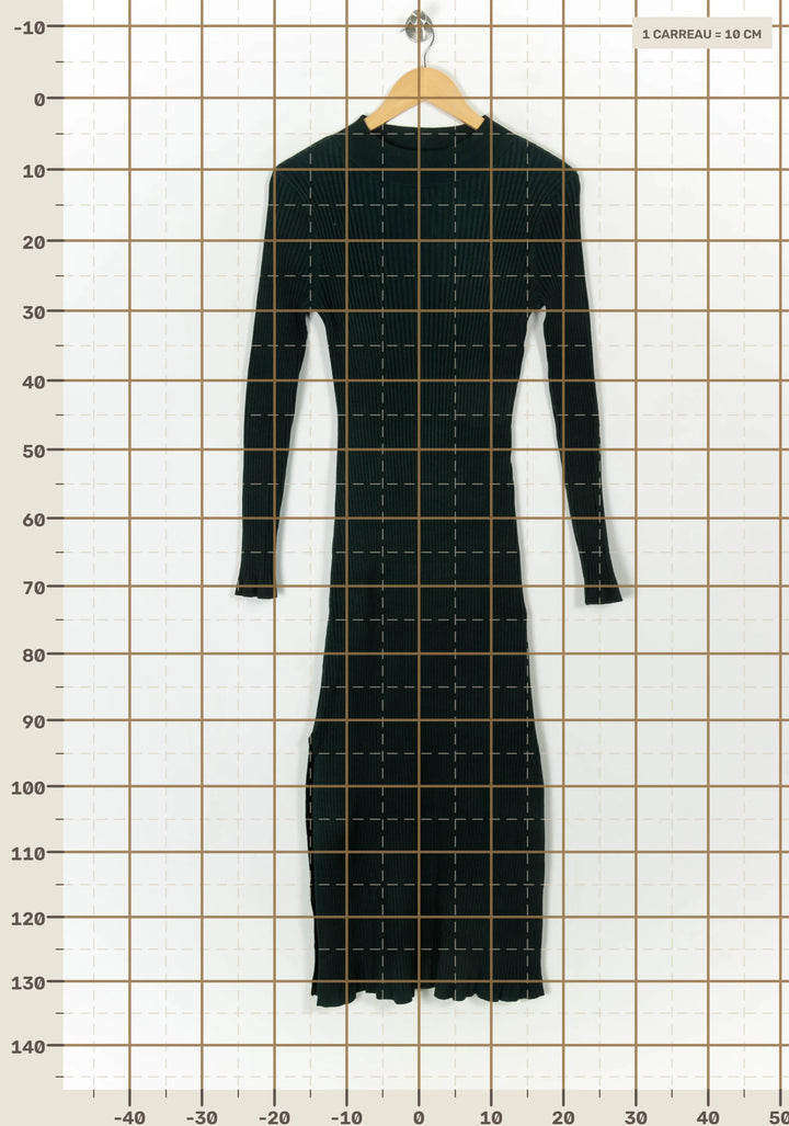 Robe Longue Verte - Taille L/40 de la marque Petite Mendigote | PARAD119595 - Vendu par Paradigme - Image 4