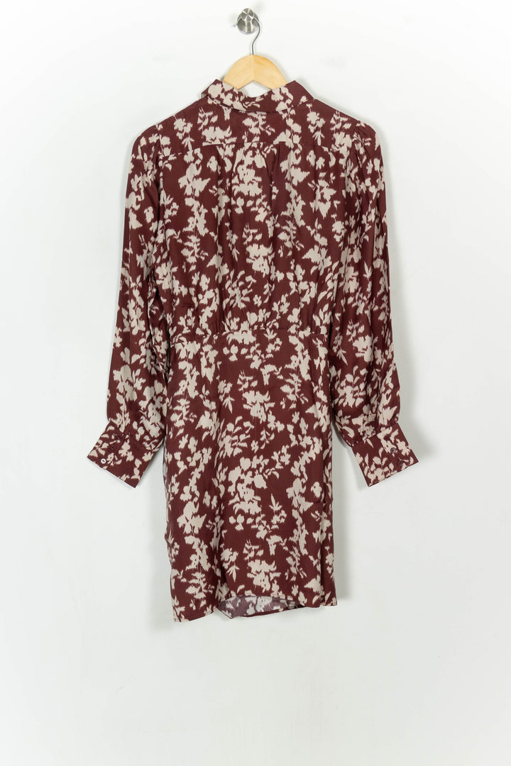 Robe Portefeuille Bordeaux et Blanche - Taille XL/42 de la marque Petite Mendigote | PARAD119598 - Vendu par Paradigme - Image 5