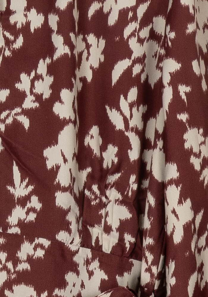 Robe Portefeuille Bordeaux et Blanche - Taille XL/42 de la marque Petite Mendigote | PARAD119598 - Vendu par Paradigme - Image 3
