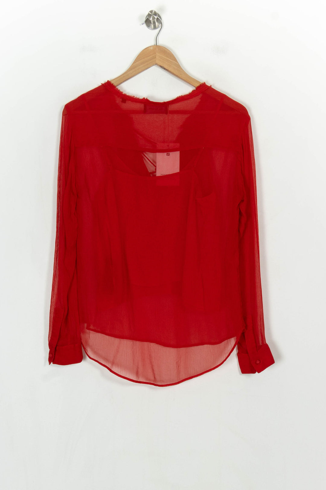 Blouse Rouge - Taille M/38 de la marque The Kooples | PARAD119602 - Vendu par Paradigme - Image 5
