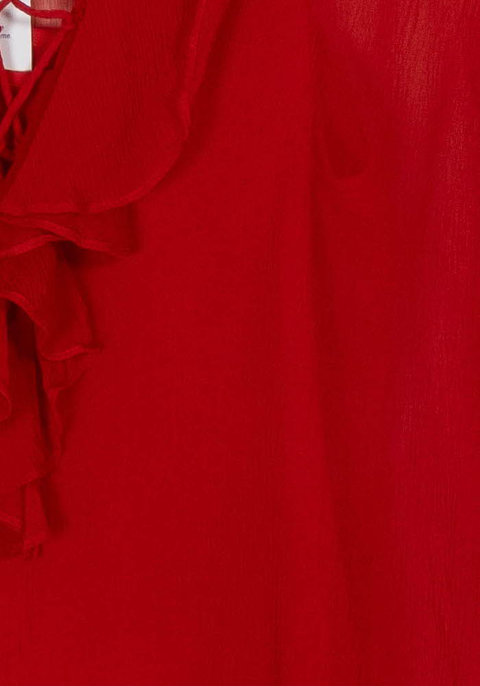 Blouse Rouge - Taille M/38 de la marque The Kooples | PARAD119602 - Vendu par Paradigme - Image 3