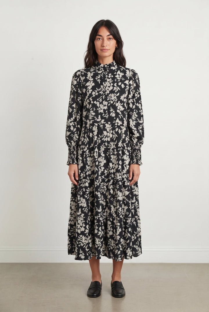Robe Longue Noire et Blanche - Taille XS/34 de la marque Petite Mendigote | PARAD119603 - Vendu par Paradigme - Image 1