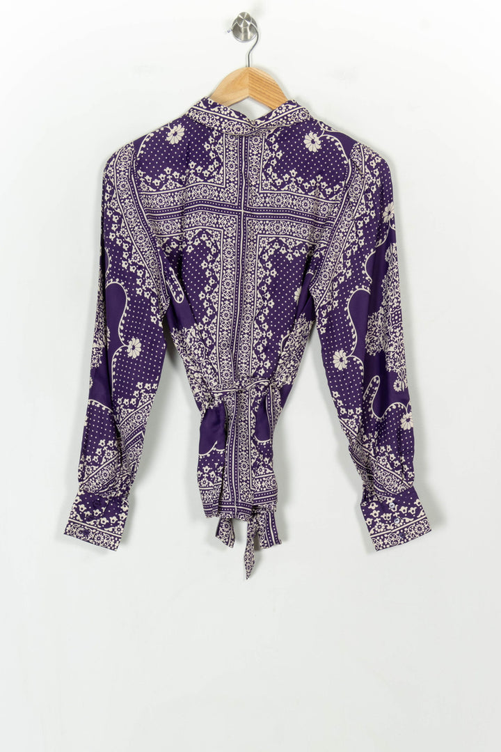 Chemise Violette et Blanche - Taille S/36 de la marque Petite Mendigote | PARAD119605 - Vendu par Paradigme - Image 5