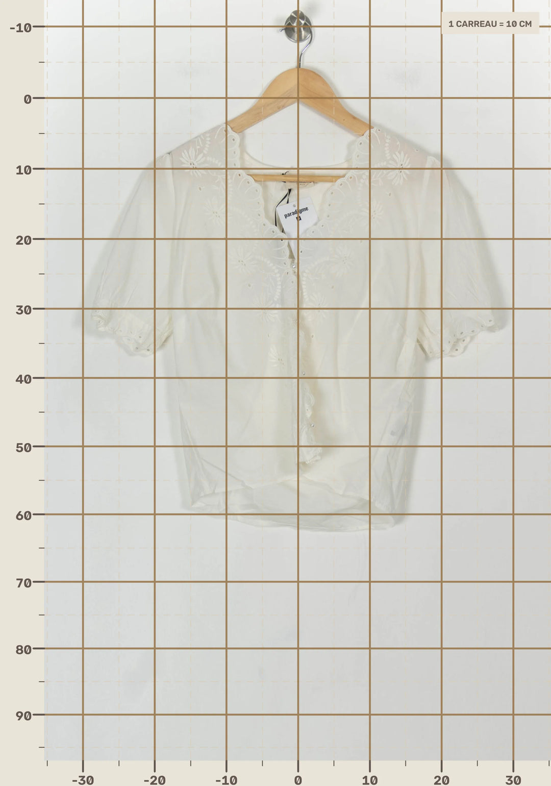 Blouse Beige - Taille XS/34 de la marque Petite Mendigote | PARAD119606 - Vendu par Paradigme - Image 4