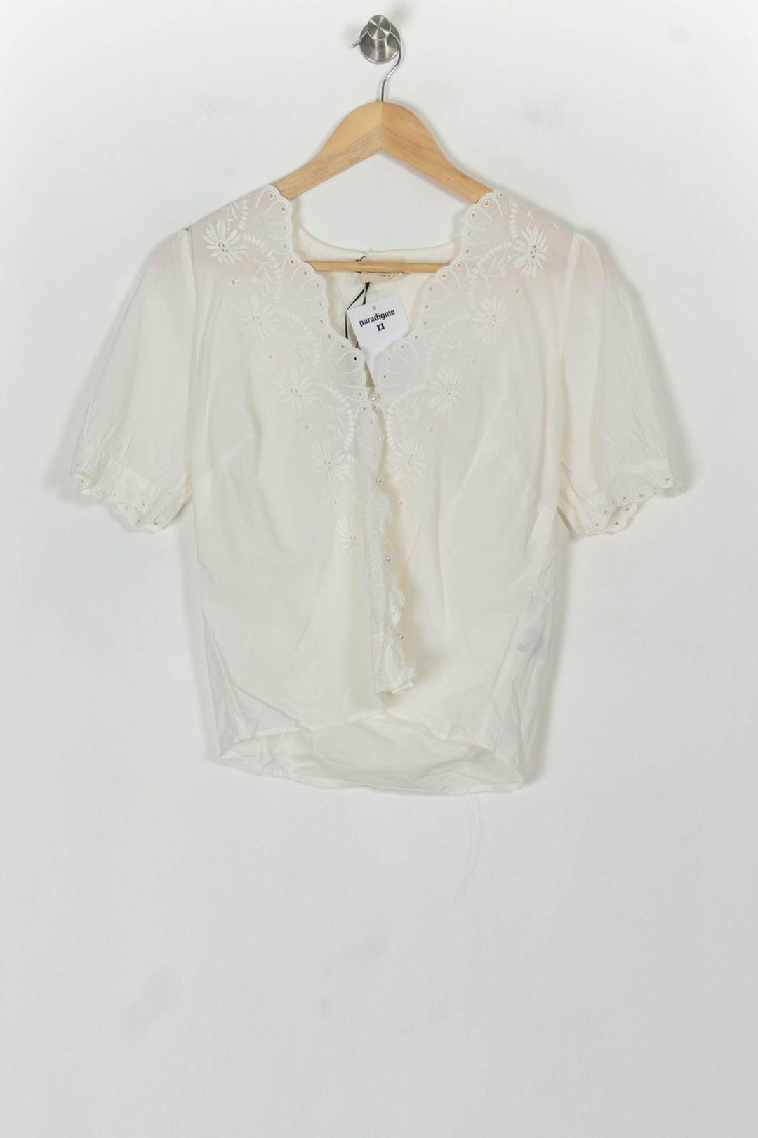 Blouse Beige - Taille XS/34 de la marque Petite Mendigote | PARAD119606 - Vendu par Paradigme - Image 2