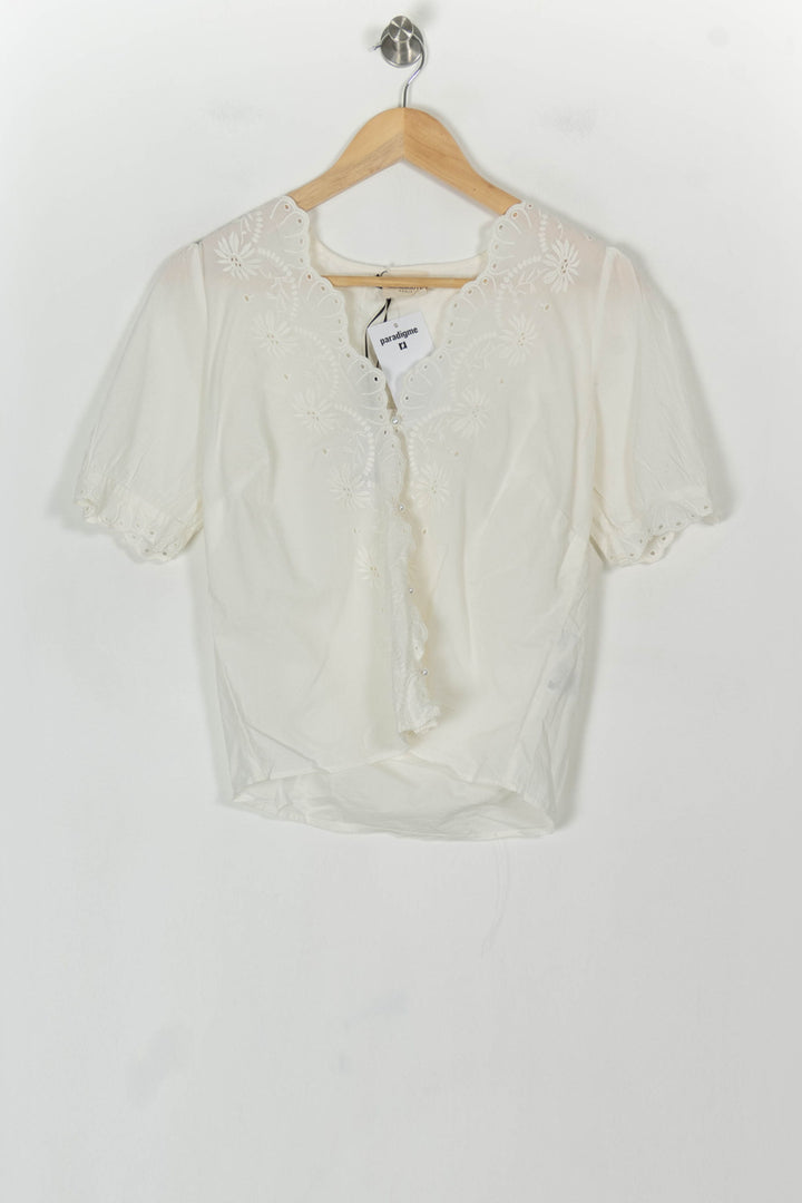 Blouse Beige - Taille XS/34 de la marque Petite Mendigote | PARAD119606 - Vendu par Paradigme - Image 2