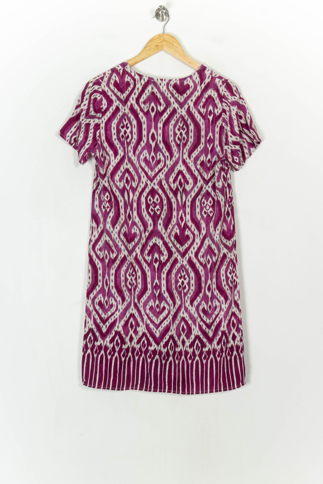 Robe Courte Violette et Blanche - Taille M/38 de la marque La Fée Maraboutée | PARAD119607 - Vendu par Paradigme - Image 5