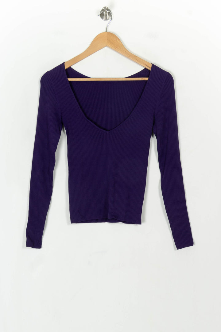 Pull Violet - Taille S/36 de la marque Petite Mendigote | PARAD119609 - Vendu par Paradigme - Image 5